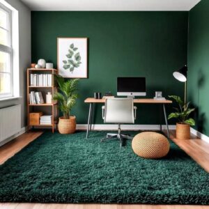 Dark Green Office Ideas