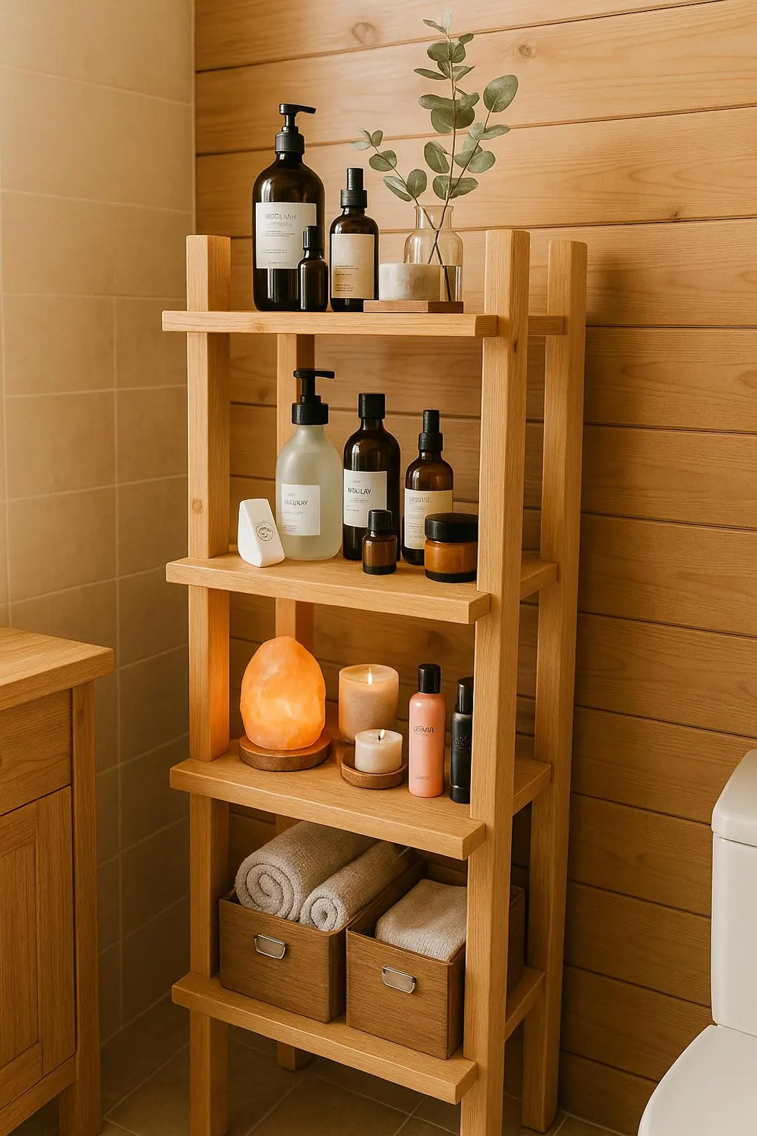DIY Bathroom Storage