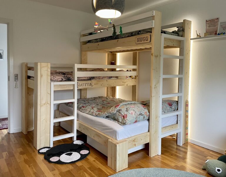Triple Bunk Beds DIY Ideas