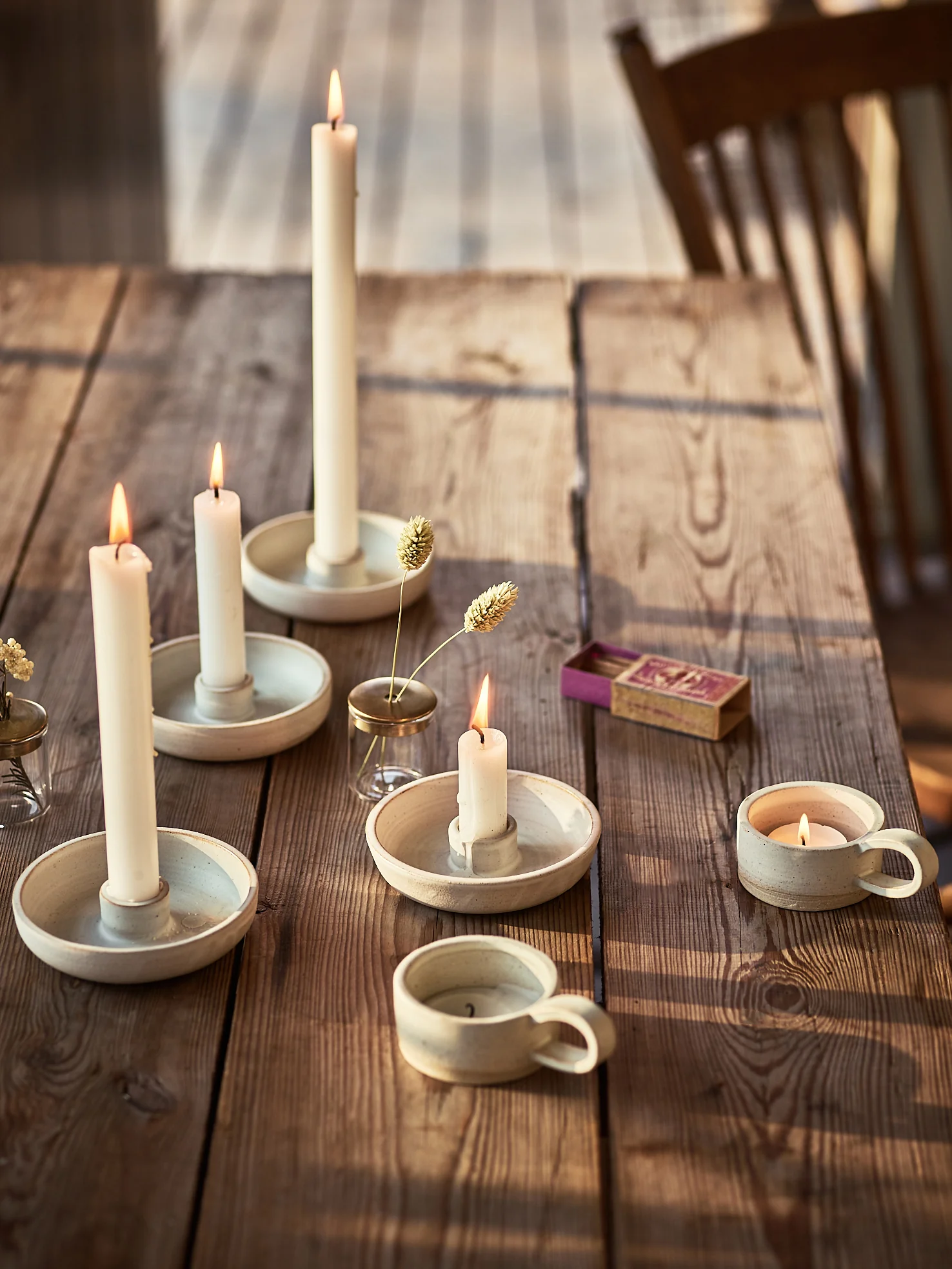 Pottery Candle Holders
